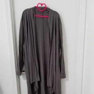 Roamans Plus Size Maxi Draped Cardigan